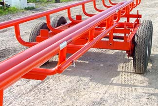 Orange Ox - Orange Ox Self Un-loading Hay Trailers - Both Latches